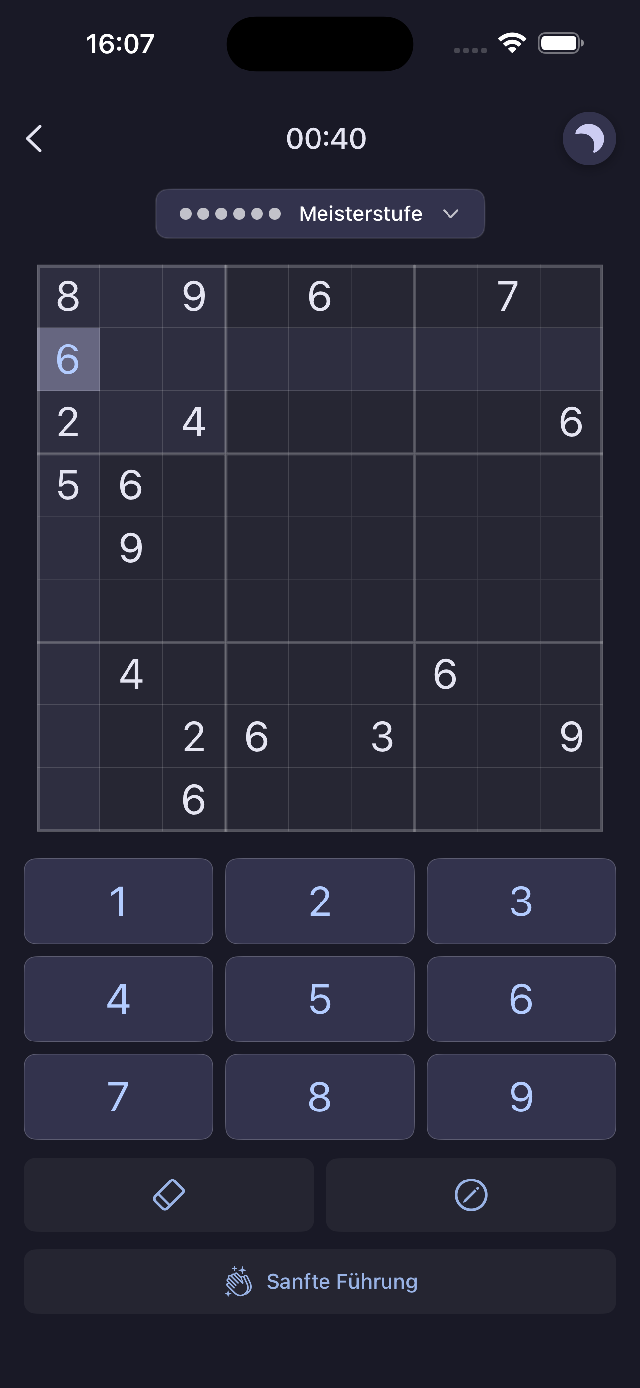 Sudoku Meditation Dark Mode